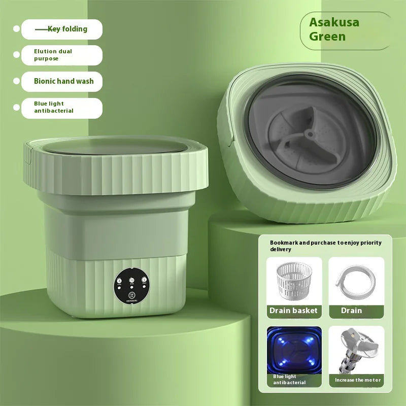 Mini Folding Washing Machine for Baby Clothes & Socks