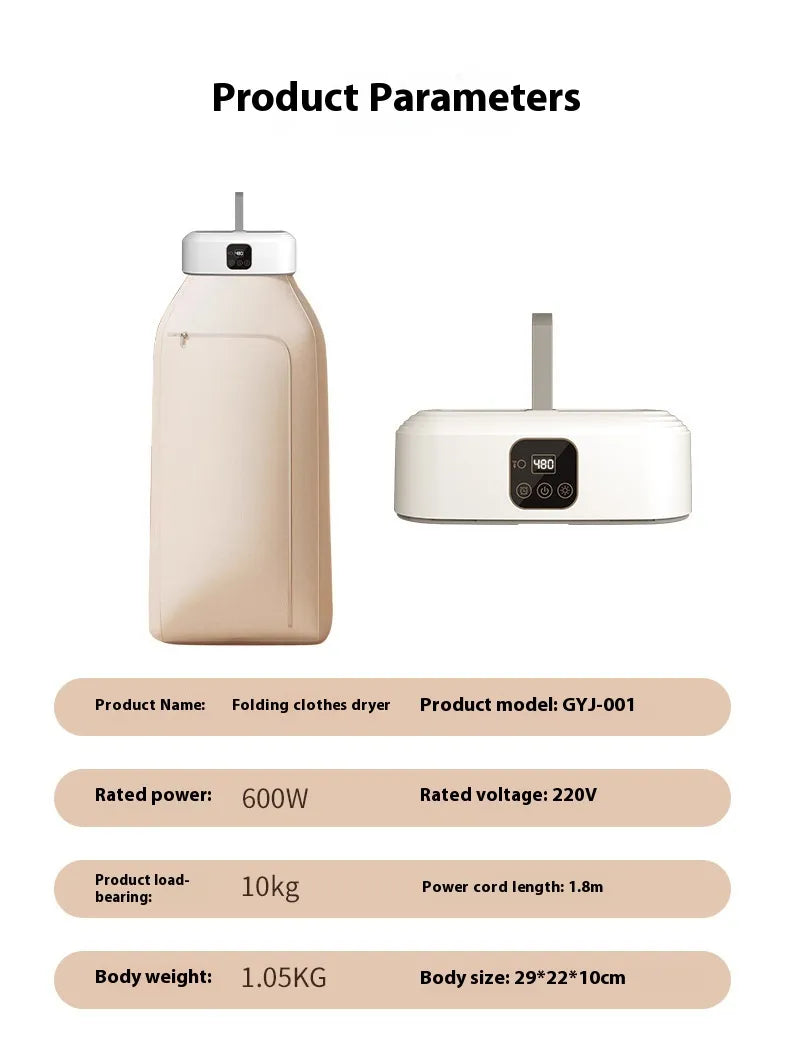 Travel Portable Mini Home Foldable Dryer