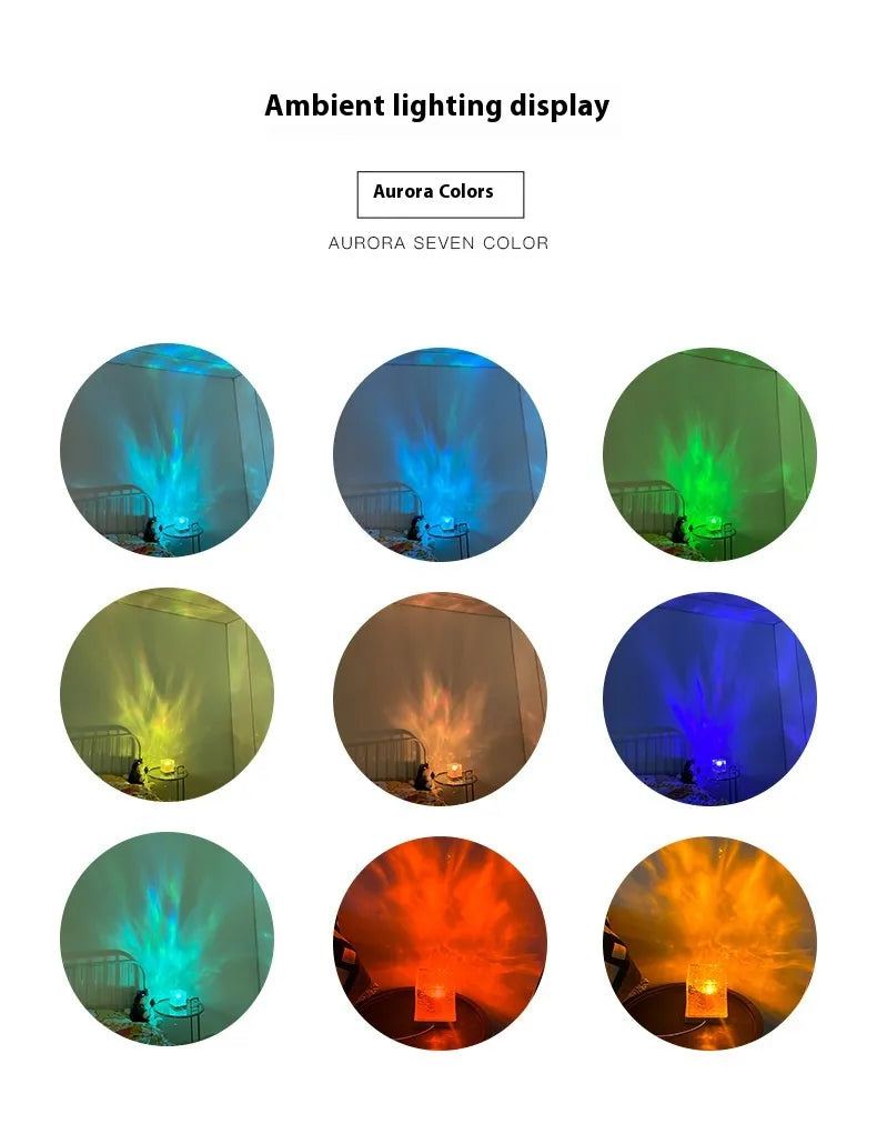 Dynamic Water Wave Rotating Ambience Lamp