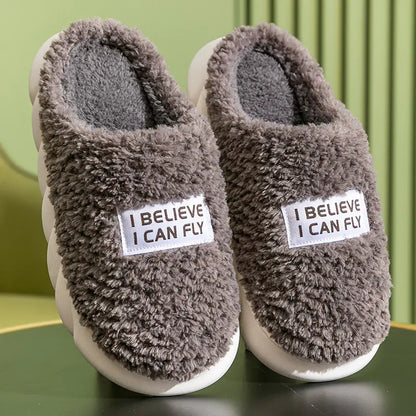 Warm Plush Winter Slippers for Women and Couples