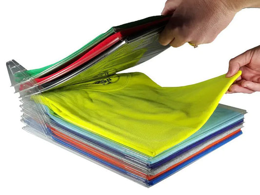 Folding Clothes Organizer with Wrinkle-Free Design (10 pcs)