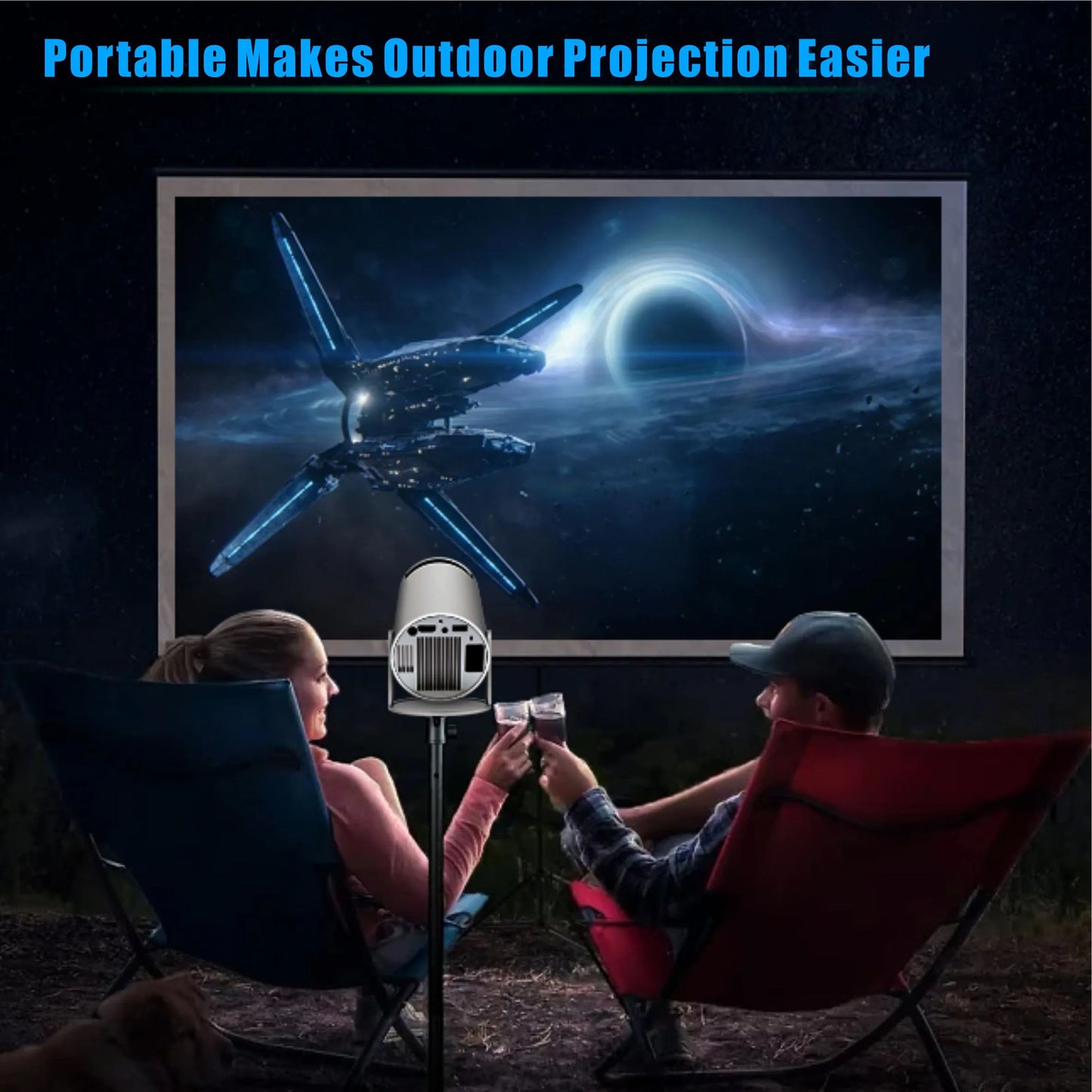 Portable HD Home Theater Projector HY300Pro 4K