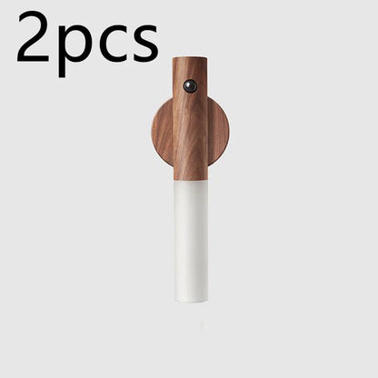 Wooden and white wall-mounted hook on a light gray background with '2pcs' text.