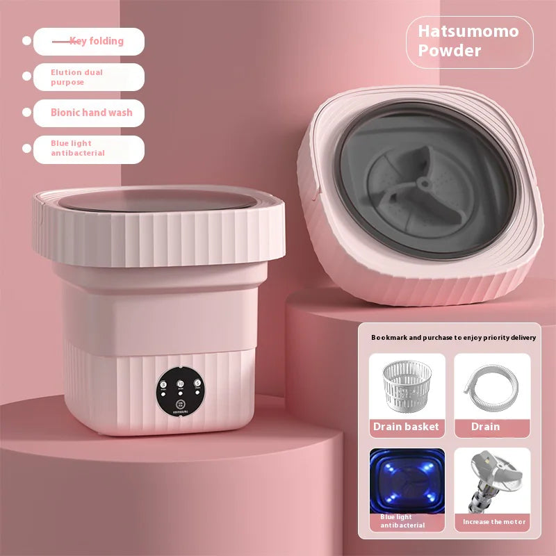 Mini Folding Washing Machine for Baby Clothes & Socks