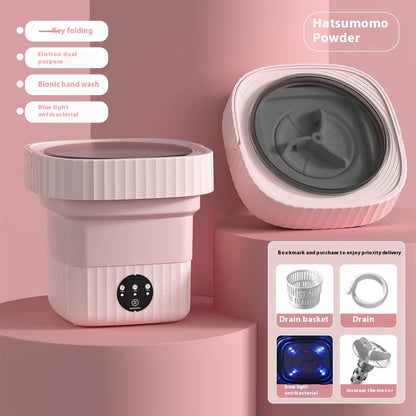 Mini Folding Washing Machine for Baby Clothes & Socks