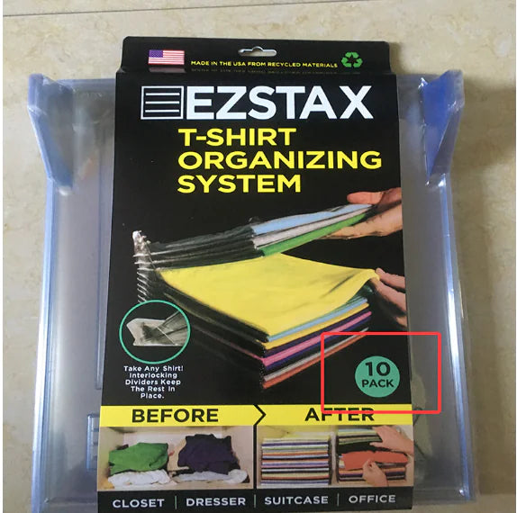 Folding Clothes Organizer with Wrinkle-Free Design (10 pcs)