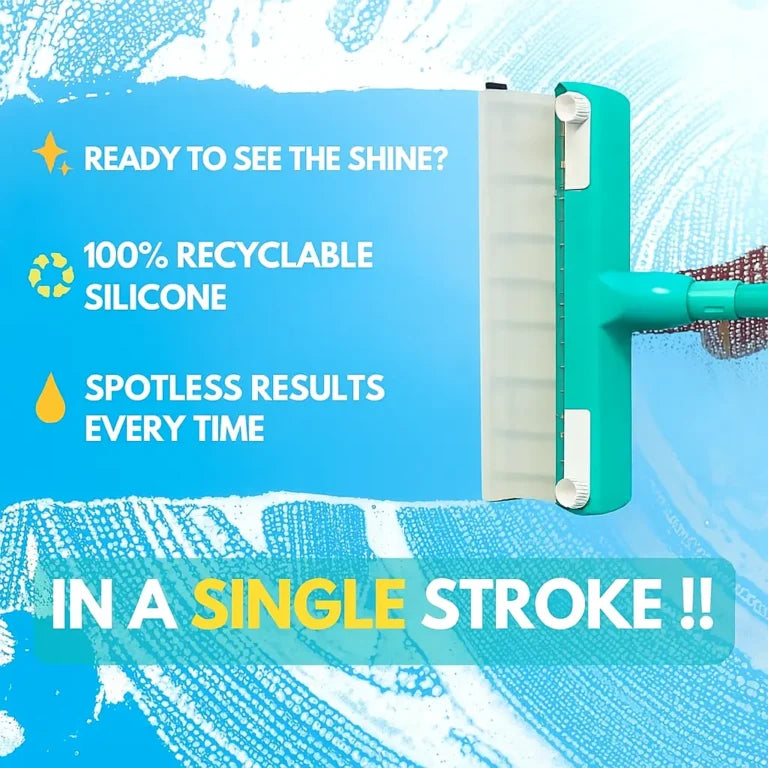 AquaSwipe Recyclable Silicone Window Squeegee Kit