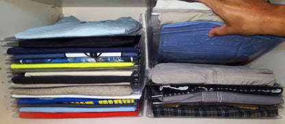 Folding Clothes Organizer with Wrinkle-Free Design (10 pcs)