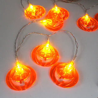 LED Pumpkin String Lights for Halloween Decor