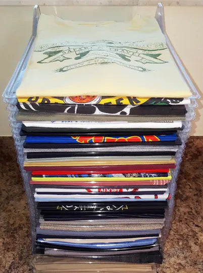 Folding Clothes Organizer with Wrinkle-Free Design (10 pcs)