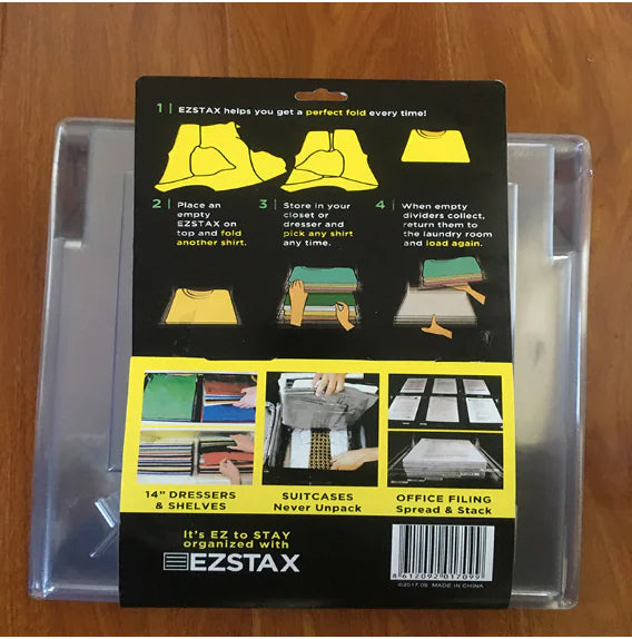 Folding Clothes Organizer with Wrinkle-Free Design (10 pcs)