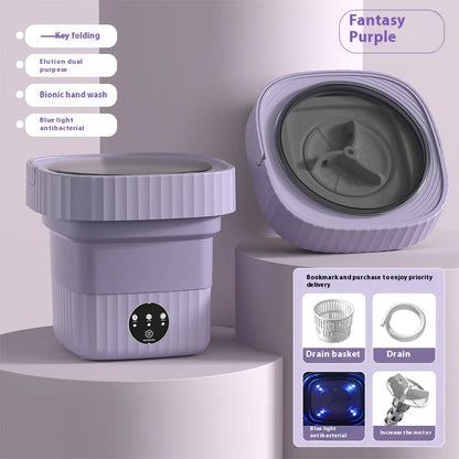 Mini Folding Washing Machine for Baby Clothes & Socks