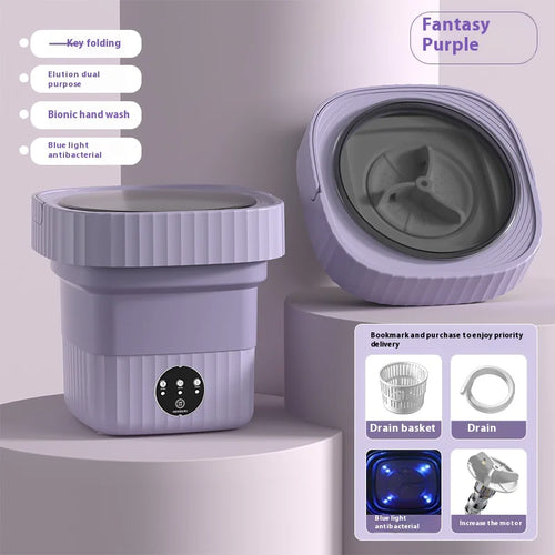 Mini Folding Washing Machine for Baby Clothes & Socks