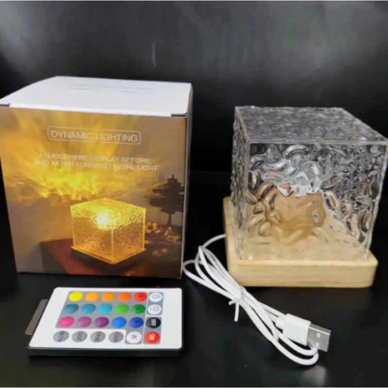 Dynamic Water Wave Rotating Ambience Lamp