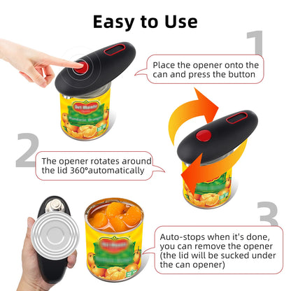 Automatic Electric Can Opener for Kitchen Use