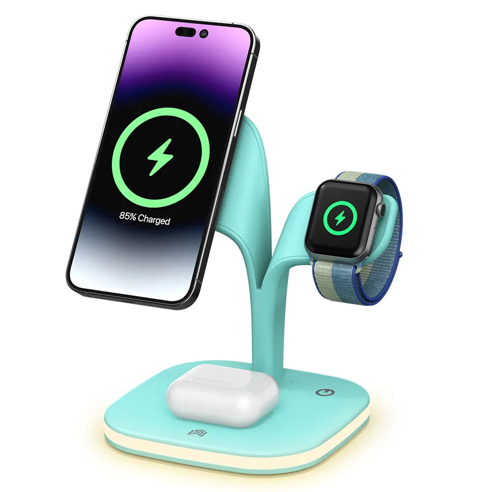 Magnetic 3-in-1 Wireless Charge Station