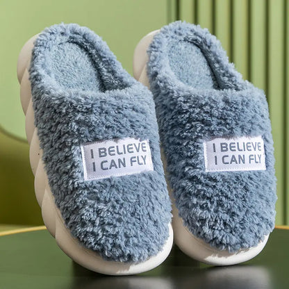 Warm Plush Winter Slippers for Women and Couples