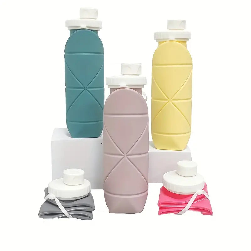 Lightweight Silicone Folding Water Bottle 600ml