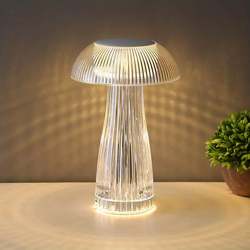 16 Color RGB Crystal Table Lamp - Touch USB Night Light