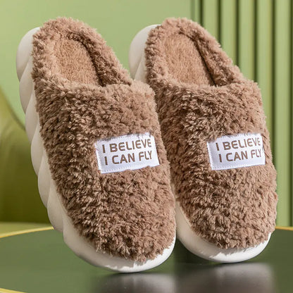 Warm Plush Winter Slippers for Women and Couples
