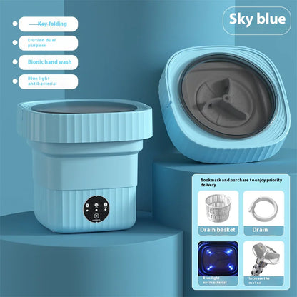 Mini Folding Washing Machine for Baby Clothes & Socks