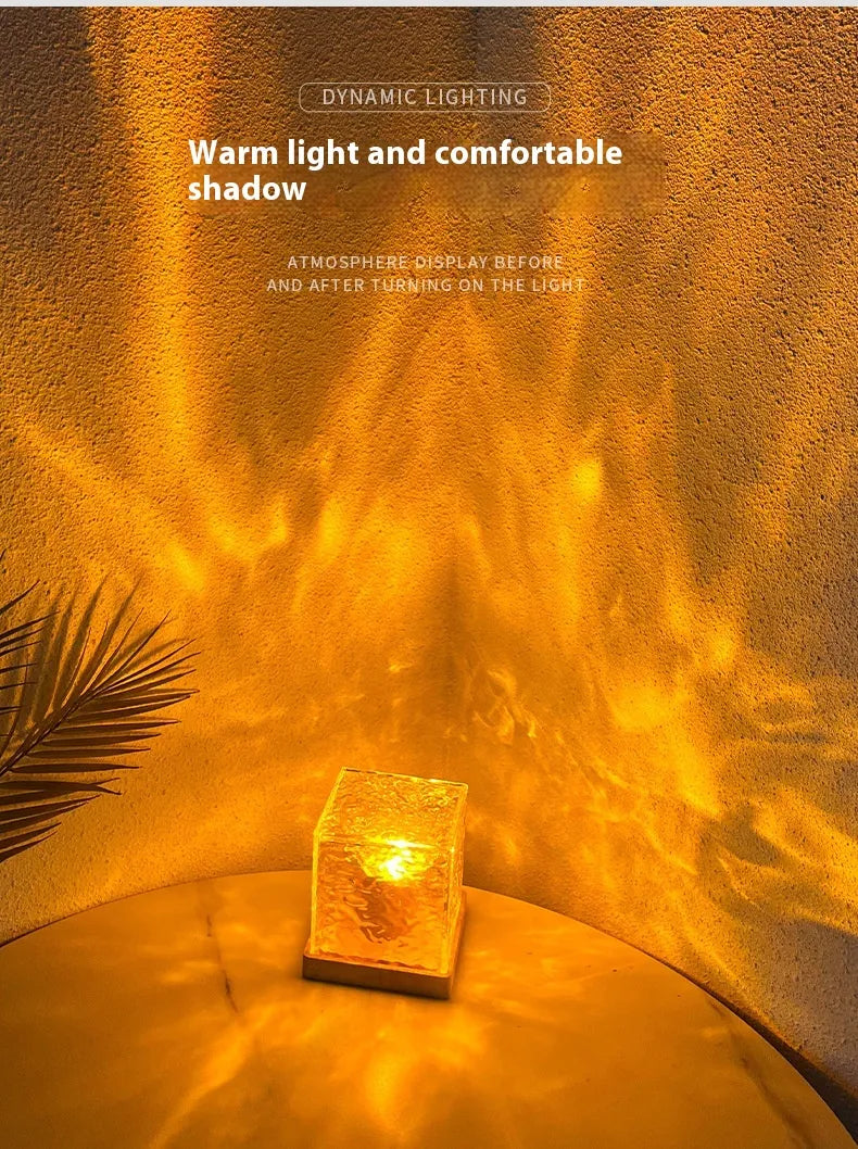 Dynamic Water Wave Rotating Ambience Lamp
